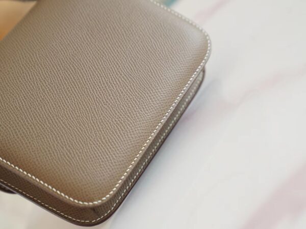 c3107690ffd13e5 Full Handmade Hermes Constance14cm C18 Gris Etoupe Epsom Leather Gold Hardware