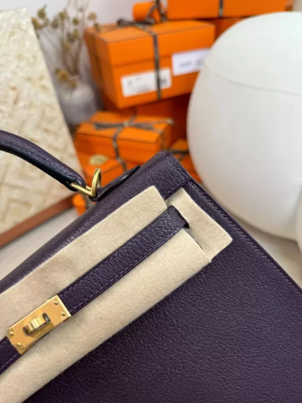 c387dfbd1643238-jpg USA Los Angeles Kelly Sellier 25CM 59 Raisin Chevre Leather Gold Hardware