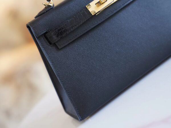 c4530de4a70a4a1 New Arrival Hermes Mini Kelly Two Touch 89 Nior Epsom&Crocodile Leather Gold Hardware