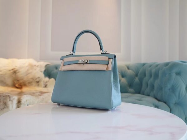 c4654f2da9e49f9 God Factory Bags Hermes Factory 7G Cile Togo Leather Kelly25CM Silver Hardware
