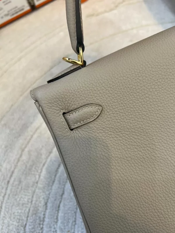 c4f0cb51bb684a8-jpg Hermes Kelly 25CM 81 Gris Tourterelle Togo Leather Gold Hardware