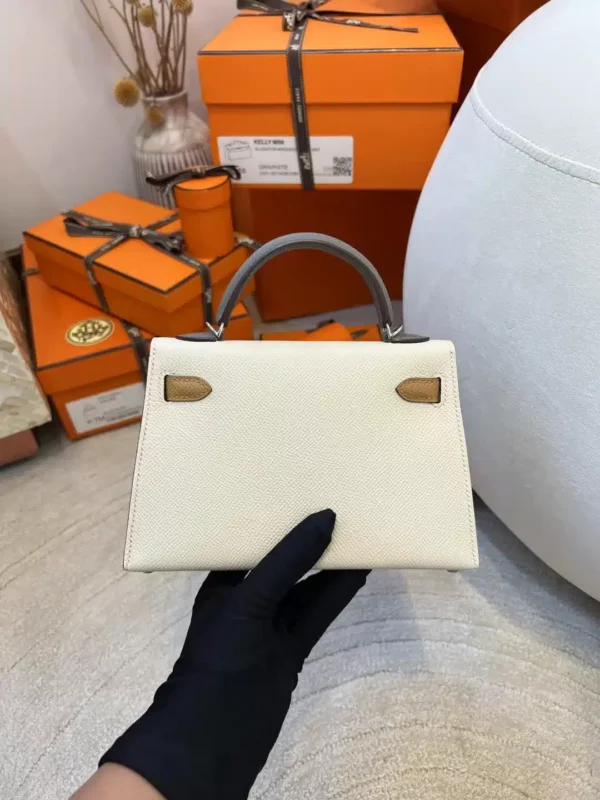 c56e43e327e972b-jpg Hong Kong Hermes Mini Kelly 19CM Epsom Three Colors Silver Hardware