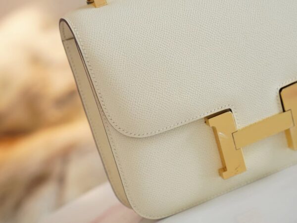 c66fef2ed227c2a Hermes Shop I2 Nata Epsom Constance 24CM With Mirror Gold Hardware