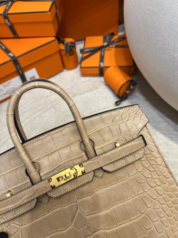 c7fd58793f5d2e3 Saudi Arabia Riyadh Hermes Birkin 25CM Matte Alligator 0M Chai Gold Hardware