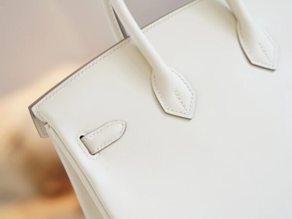 c83468a02abaacf Full Handmade Hermes Birkin Bag25CM CC10 Craie Jonathan Leather Gold Hardware