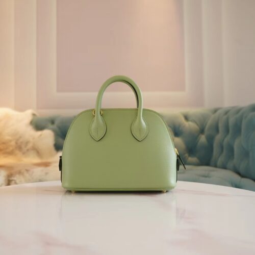 God Factory Bags Hermes Mini Bolide18CM 3I Vert Criquet Evercolor Leather Gold Hardware