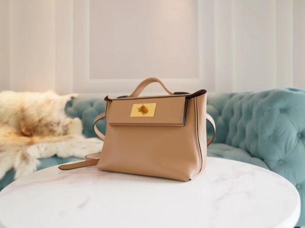 ca51dfebdb9574d God Factory Bags Hermes Kelly 24/24 Mini 0M Chai Evercolor Leather Gold Hardware