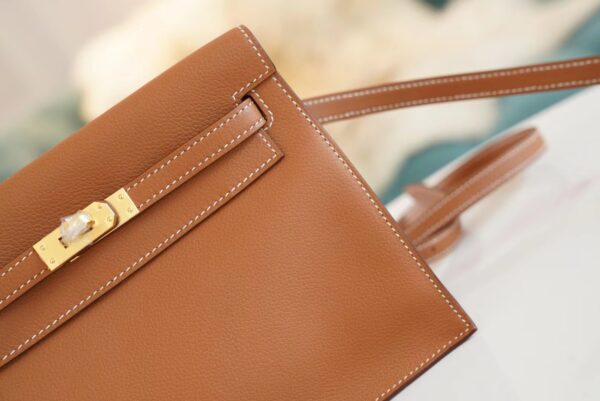 cbb1ffbac3e07d4 Sale Hermes Kelly Danse22CM CK37 Gold Evercolor Leather Shoulder Bag