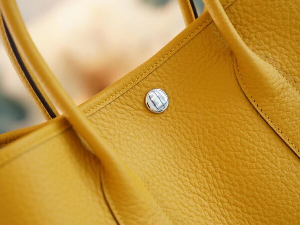 ce653377fa76d98 God Factory Bags Factory Hermes Garden Party30CM 9D Amber Negonda Leather Silver Hardware