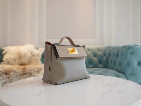 ceac058f12a4df5 Fashion Hermes Beige De Weimer / Etoupe Mini Kelly 2424 Evercolor Gold Hardware