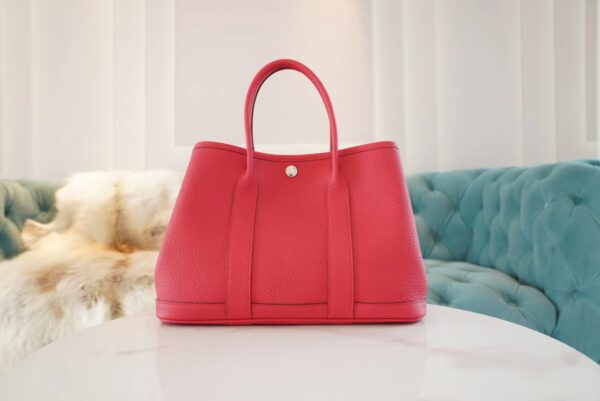 ceed213edb5f119-1 God Factory Bags Factory Hermes Garden Party36CM A5 Bougainvller Togo Leather Silver Hardware