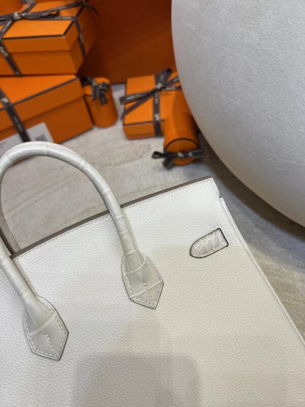 cfe4f011790a70c Hermes Birkin Touch 25CM 8L Beton Matte Crocodile/ Togo Silver Hardware