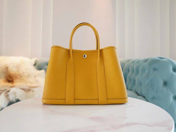 d03e99c2fb0321f-1 God Factory Bags Factory Hermes Garden Party30CM 9D Amber Negonda Leather Silver Hardware