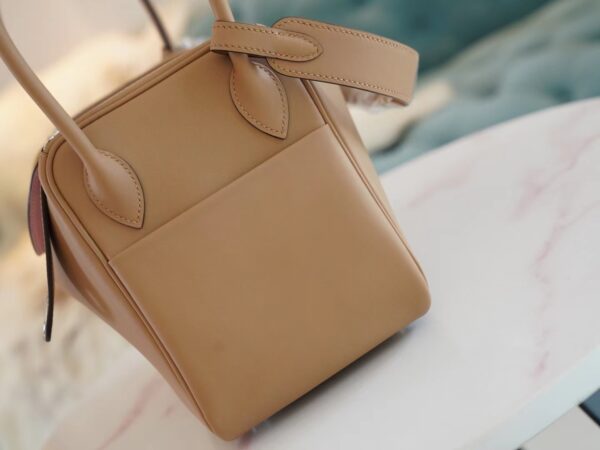 d0bf1588716c119 New Hermes Lindy 26CM Swift 0M Chai / 3Q Rose Sakura Silver Hardware
