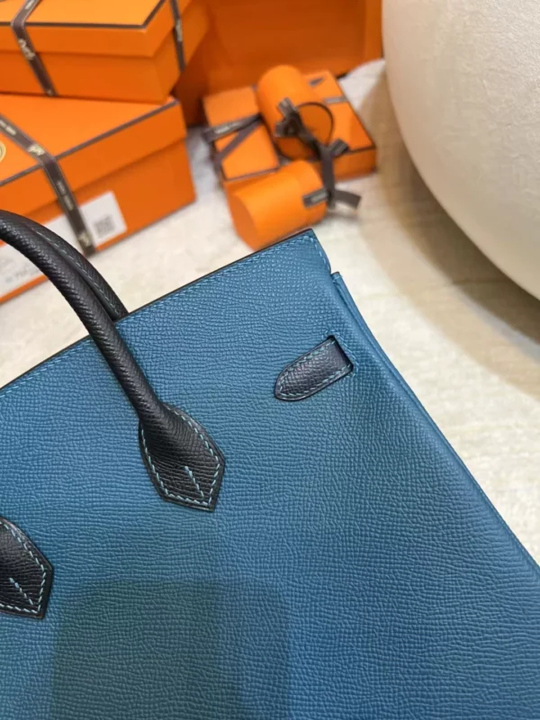 d0c489f0a1b03a3-jpg Hermes Epsom Birkin 25CM 7P Blue De Presse/ 2Z Blue Nuit/ 89 Noir Gold Hardware