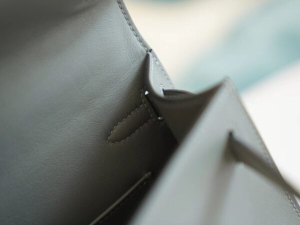 d0ddfb17464e16f God Factory Bags Factory Hermes 0L Gris Meyer Swift Leather Kelly Pochette22cm Silver Hardware