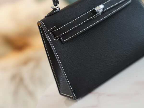 d0f9781c2fe5689 God Factory Bags Hermes CK89 Nior/Brown Inner Chevre Leather Mini Kelly19CM