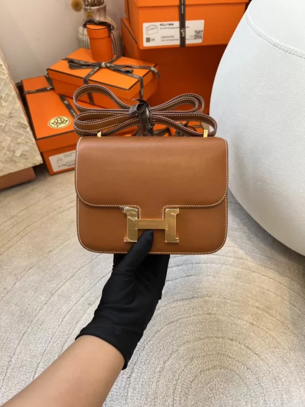 d14b8b069d9fa8c-jpg Taiwan Hermes Barenia Leather 37 Gold Constance 19CM Gold Hardware