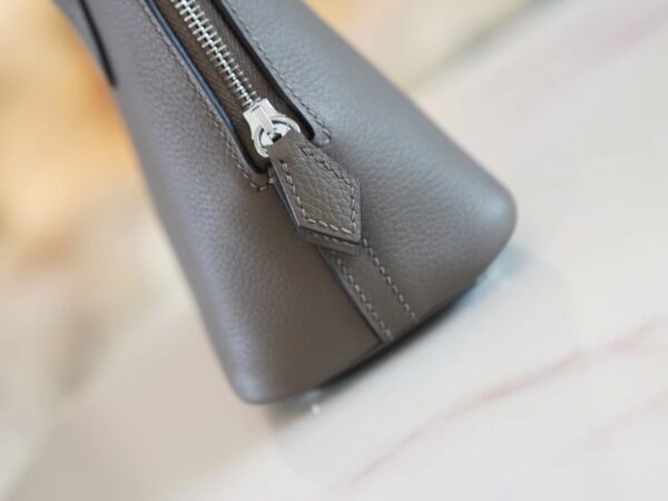 d1fcc169009ed63 Discount God Factory Bags Hermes 8F Etain Evercolor Leather Mini Bolide18CM Silver Hardware