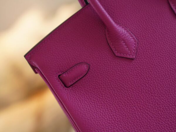 d23ba5b80eb1c47 God Factory Bags Hermes L3 Rose Purple Togo Birkin 25CM Tote Bag Silver Hardware