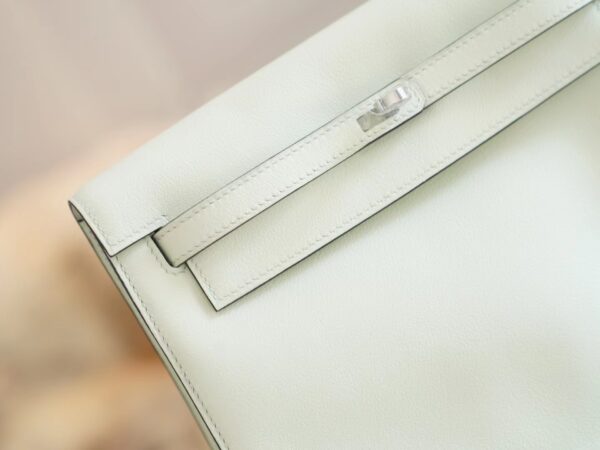 d381422b1f96b98 God Factory Bags Hermes Kelly Danse Bag 0S Vert Fizz Swift Leather Silver Hardware