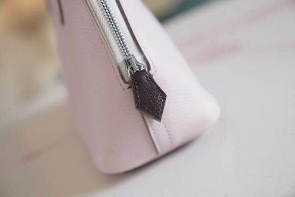 d3e92125960c192 Sale Hermes Mini Bolide 18CM 09 Mauve Pale/ Three Colors Evercolor Silver Hardware