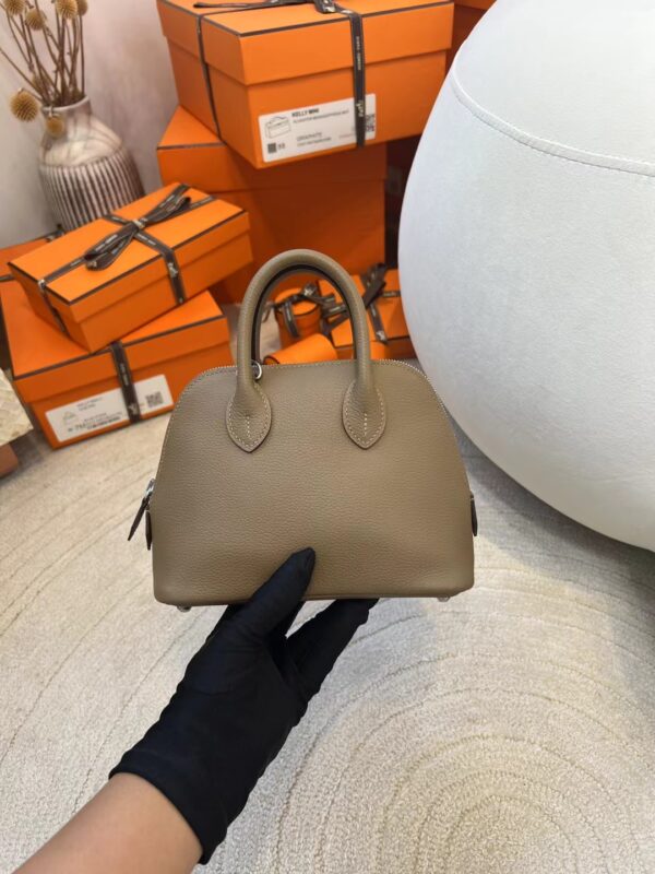 d458f3e6e6377bd Hermes Mini Bolide 18 Evercolor D0 Beige De Weimer Silver Hardware