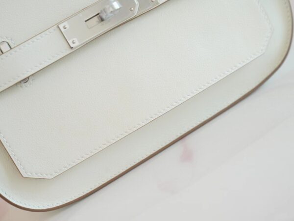 d4f3f26f0b163e3 Hermes Factory Jypsiere Mini 23CM Swift 0T Mushroom Silver Hardware