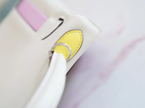 d5b698d44ff0f43 New God Factory Bags Factory Hermes Kelly25CM Colormatic Craie Swift Leather Silver Hardware