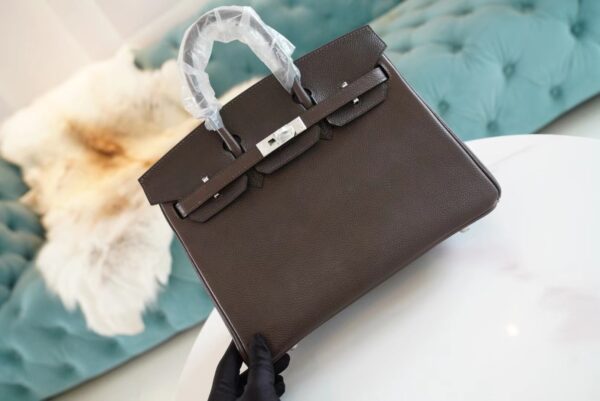 d5b941e33fef8ee Stock God Factory Bags Hermes CC46 Ebene Faubourg Leather Birkin25CM Gold Hardware