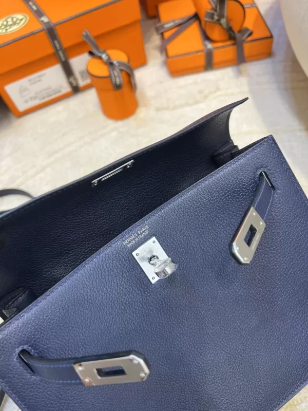 d6204ceb87b9f23-jpg USA Washington Hermes Kelly Danse 22 Evercolor 2Z Blue Nuit Silver Hardware