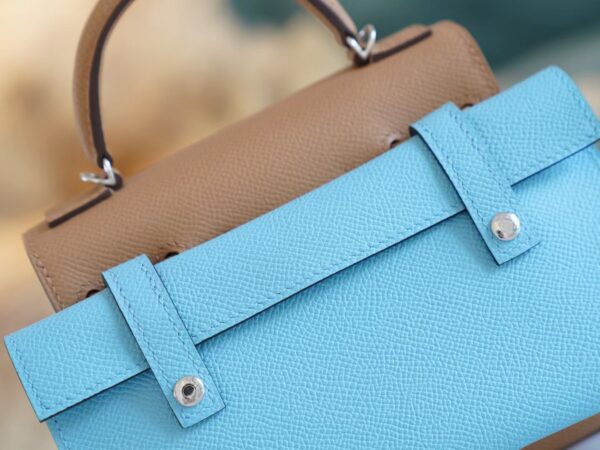 d623db5599376be Discount God Factory Bags Hermes Kelly Doll Picto 0M Chai Epsom Leather Silver Hardware