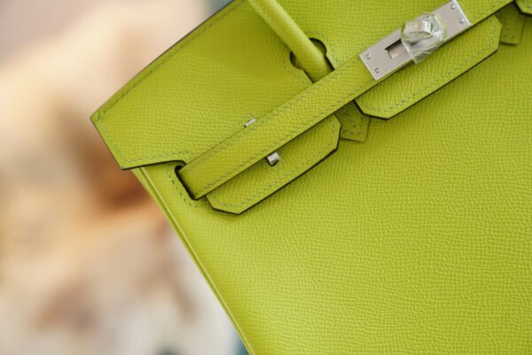 d634e1a8a5d1101 God Factory Bags Factory Hermes Kiwi Epsom Leather Birkin25CM Silver Hardware
