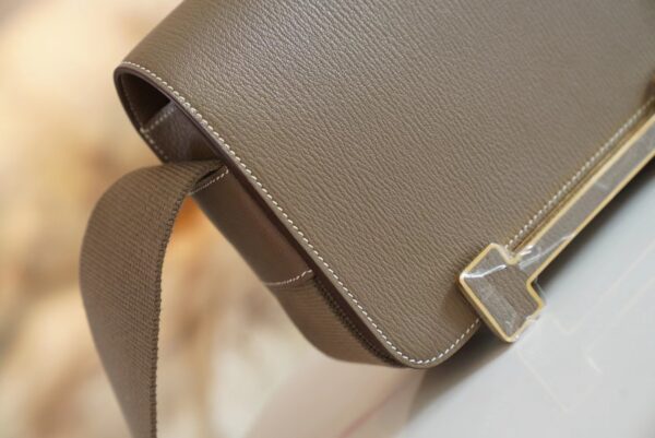 d72aad8c8ab0738 God Factory Bags Hermes CK18 Etoupe Chevre Leather Geta 20CM Gold Hardware