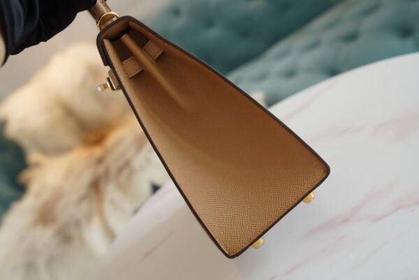 d7753d479e9ea3c Stock Hermes 0M Chai Epsom Leather Kelly 25CM Tote Bag Gold Hardware