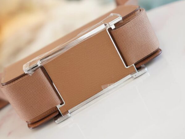 d87df87658c3d1c Hermes Factory Geta Bag 20CM Chevre Mysore 2J Quebracho Silver Hardware