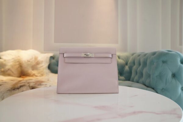 d8e4514c4038532-1 God Factory Bags Hermes Kelly Danse 22CM 09 Mauve Pale Evercolor Leather Silver Hardware