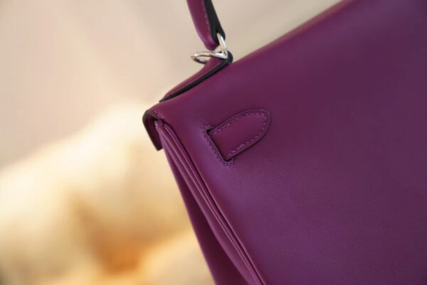 da0a702b8dfcca1 God Factory Bags Factory Hermes P9 Anemone Swift Leather Kelly 28CM Silver Hardware