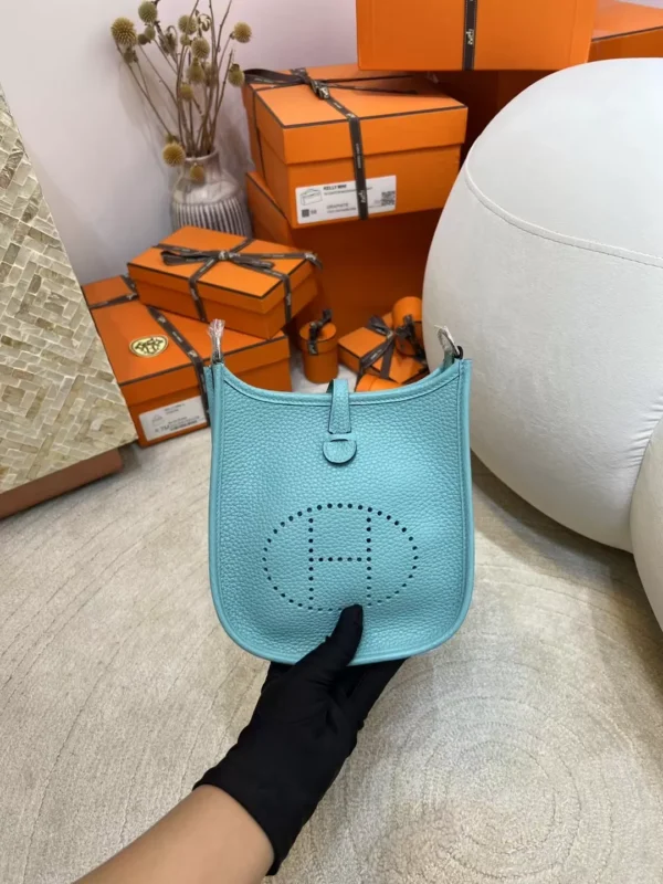 da5069a580a2473-jpg USA Los Angeles Evelyne Mini 16CM 3P Blue Atoll Clemence Leather Silver Hardware
