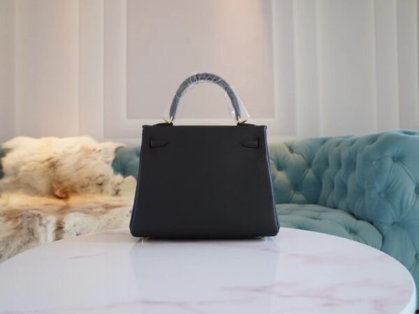 dad9f710975e158 Full Handmade Hermes CK89 Nior Togo Leather Kelly 25CM Gold Hardware