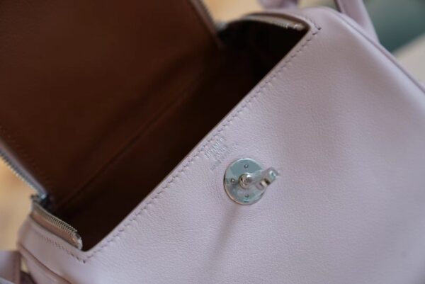 dafb28638b216eb God Factory Bags Factory Hermes 09 Mauve Pale Mini Lindy 19CM Swift Leather Silver Hardware