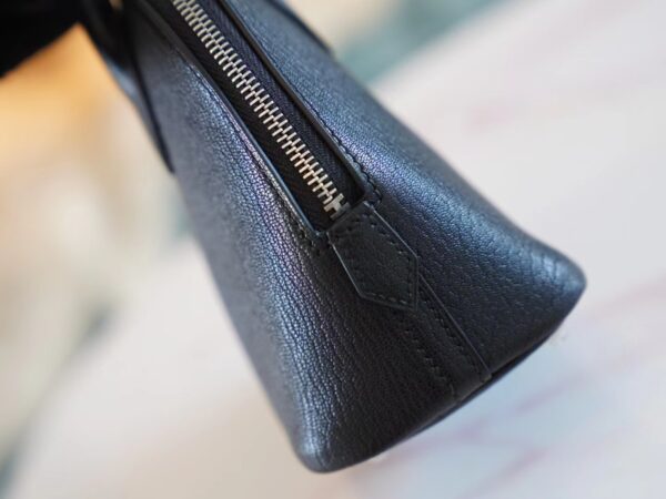dbd5aee6c9a0f5c Discount Hermes CK89 Nior Chevre Leather Mini Bolide18CM Silver Hardware