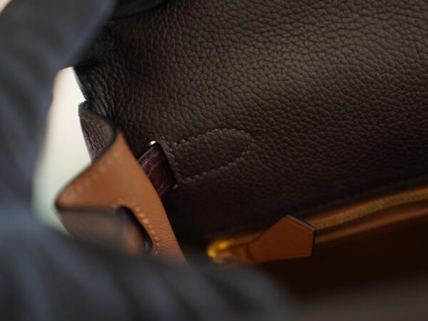 dc5843c31783df5 God Factory Bags Hermes Barenia Faubourg/ Matte Crocodile Kelly Touch 28CM 46 Ebene Gold Hardware