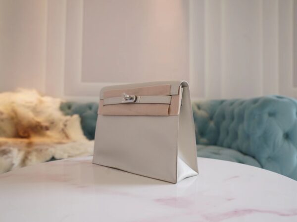 de23e37d5bd6f6c God Factory Bags Factory Hermes CK80 Gris Pearl Kelly Danse 22CM Evercolor Leather Silver Hardware