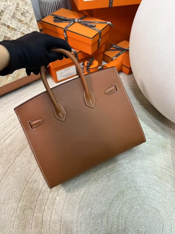 de411f9781bb478-jpg UK London Hermes Madame Leather 37 Gold Birkin Sellier 25CM Gold Hardware