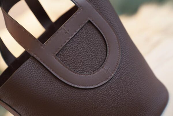 de5d73d0fcd9ff9 Lcmod Factory Hermes 0G Rouge Sellier In The Loop18CM Clemence Leather Silver Hardware