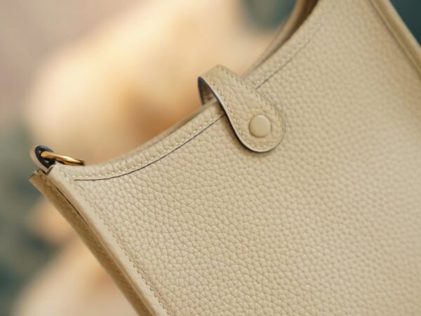 dee8138966a87ee Lcmode Hermes S2 Gris Trench Clemence Leather Evelyne Mini 16CM Gold Hardware