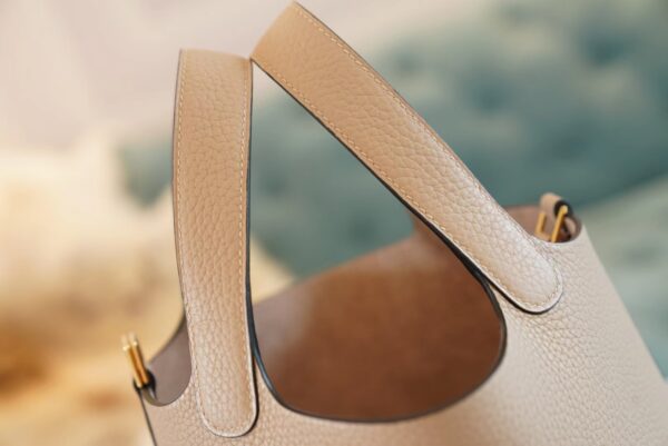 df0c575f058ddd9 God Factory Bags Hermes Factory S2 Trench Grey Clemence Leather Picotin18CM Gold Hardware