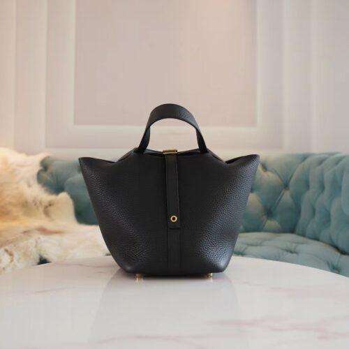 God Factory Bags Hermes CK89 Nior Clemence Picotin 18CM Gold Hardware