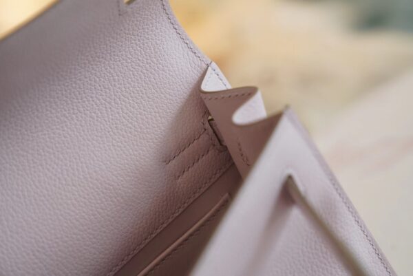 e0f878d4f154498 God Factory Bags Hermes Kelly Danse 22CM 09 Mauve Pale Evercolor Leather Silver Hardware